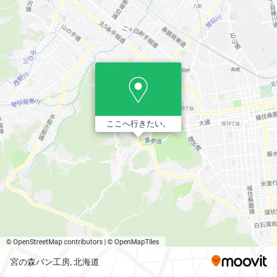 宮の森パン工房地図