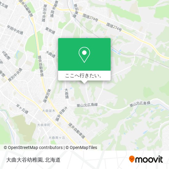 大曲大谷幼稚園地図