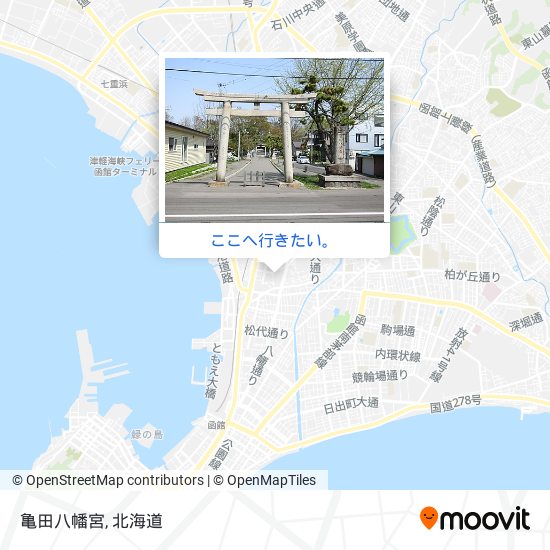 亀田八幡宮地図