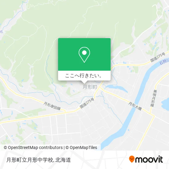 月形町立月形中学校地図