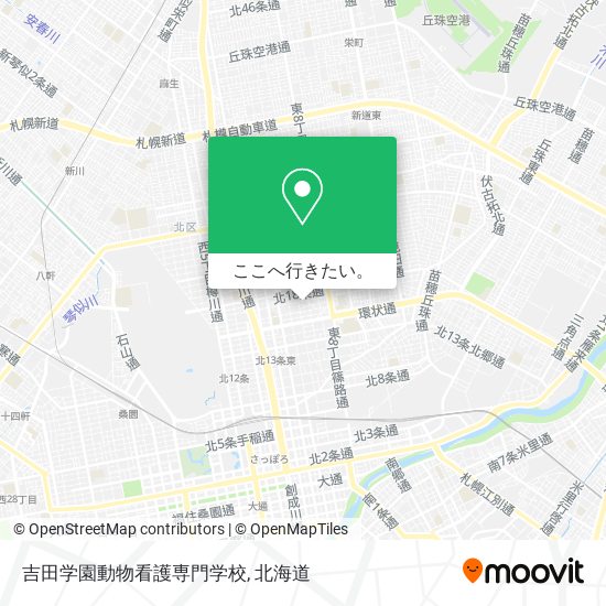 吉田学園動物看護専門学校地図