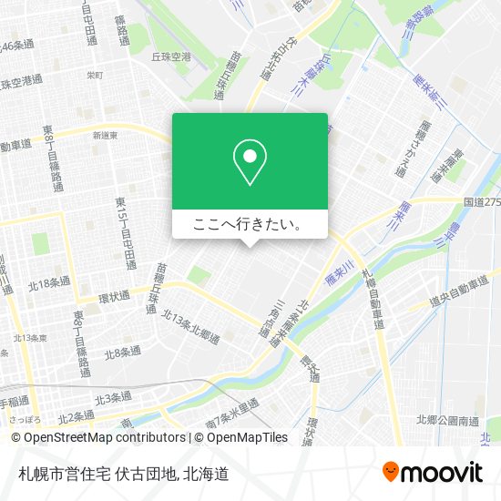 札幌市営住宅 伏古団地地図