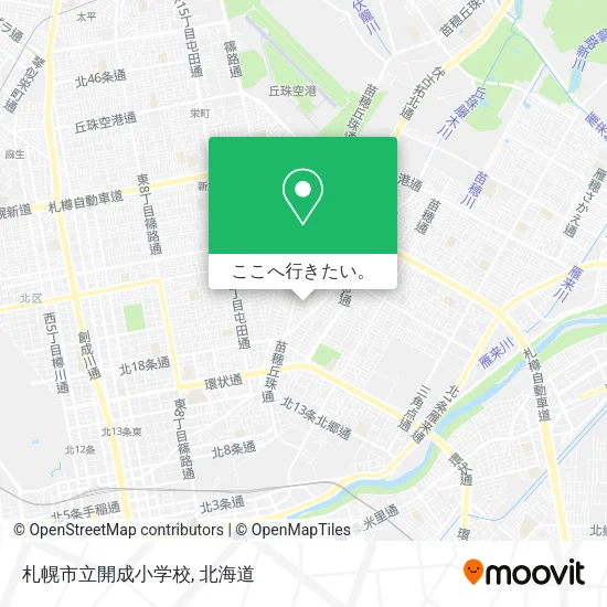 札幌市立開成小学校地図
