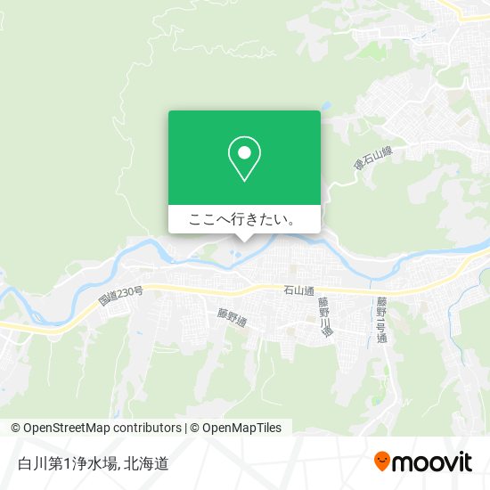 白川第1浄水場地図