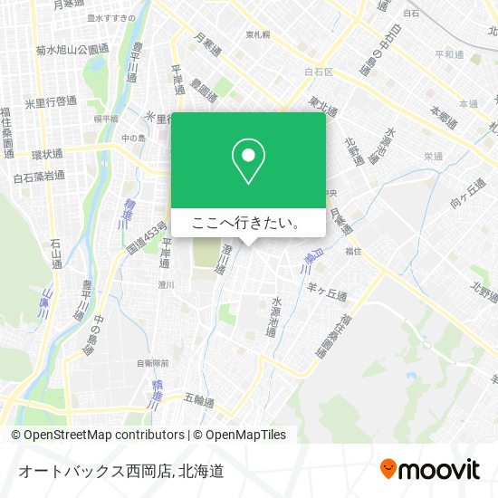 オートバックス西岡店地図