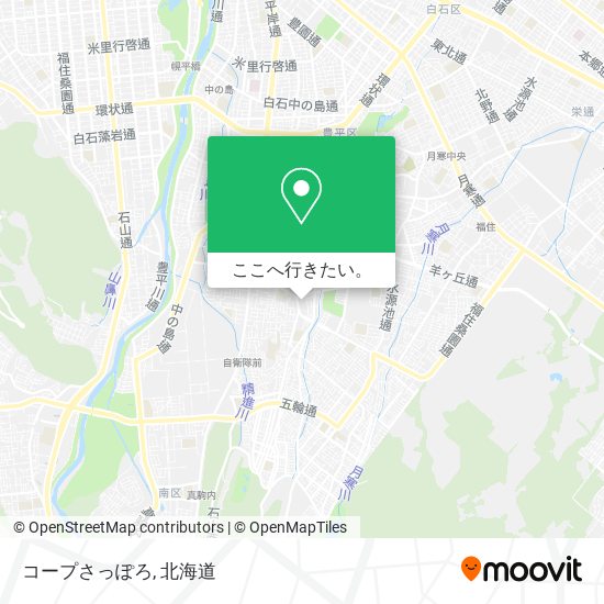 コープさっぽろ地図