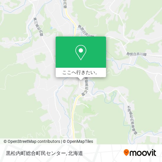 黒松内町総合町民センター地図