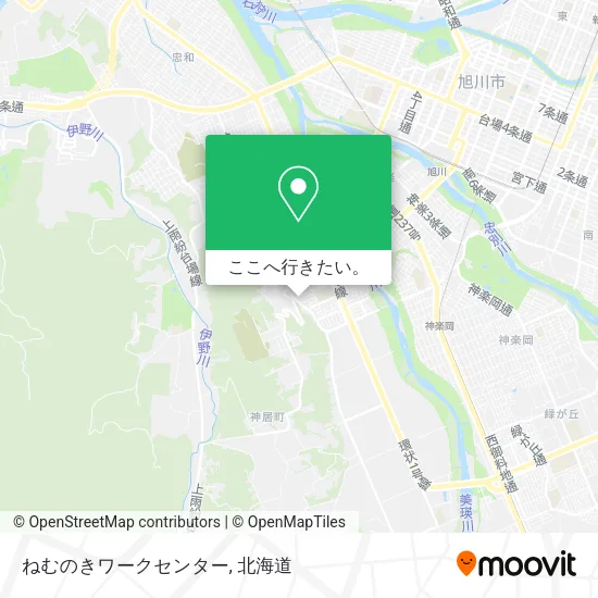 ねむのきワークセンター地図
