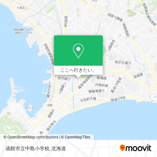 函館市立中島小学校地図