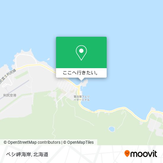 ペシ岬海岸地図