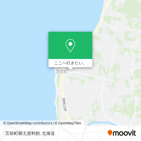 苫前町郷土資料館地図