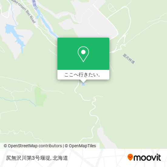 尻無沢川第3号堰堤地図