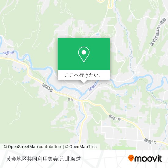黄金地区共同利用集会所地図