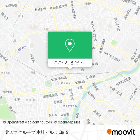 北ガスグループ 本社ビル地図