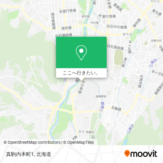 真駒内本町1地図