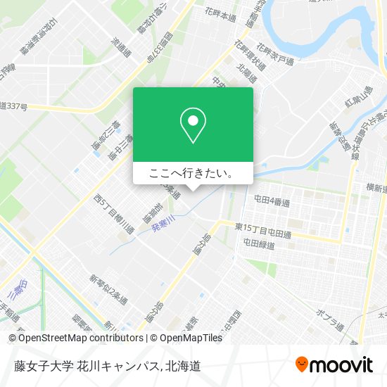 藤女子大学 花川キャンパス地図