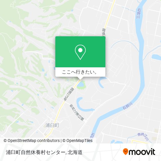 浦臼町自然休養村センター地図