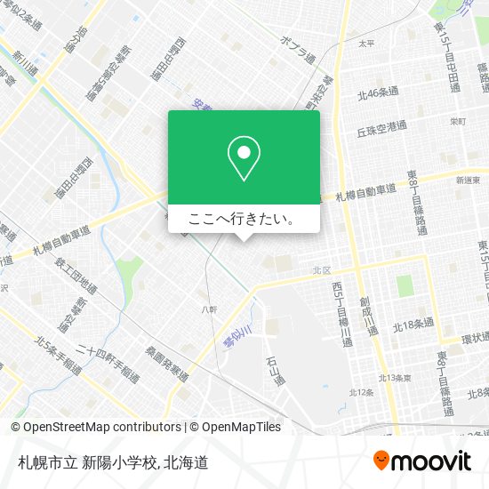 札幌市立 新陽小学校地図