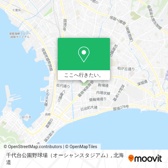 千代台公園野球場（オーシャンスタジアム）地図