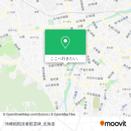 沖縄戦戦没者慰霊碑地図