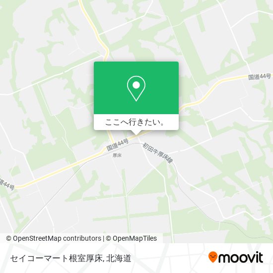 セイコーマート根室厚床地図