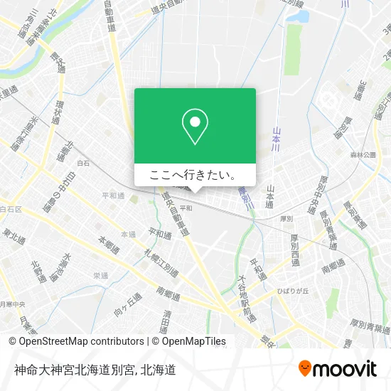 神命大神宮北海道別宮地図