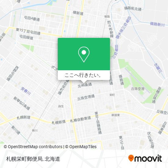 札幌栄町郵便局地図