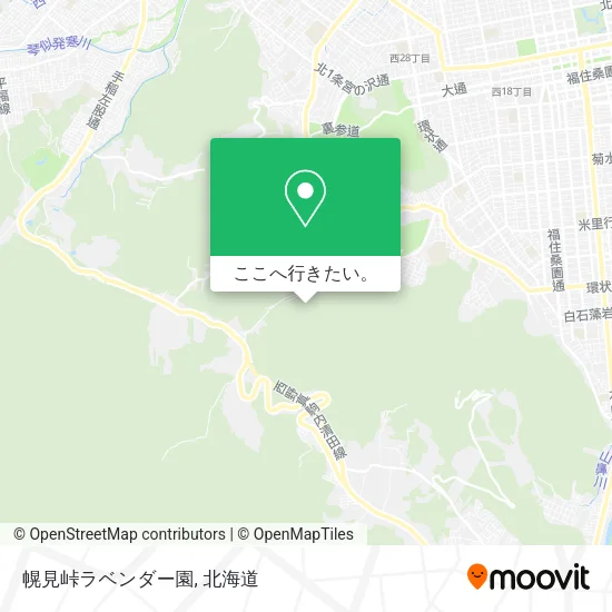 幌見峠ラベンダー園地図