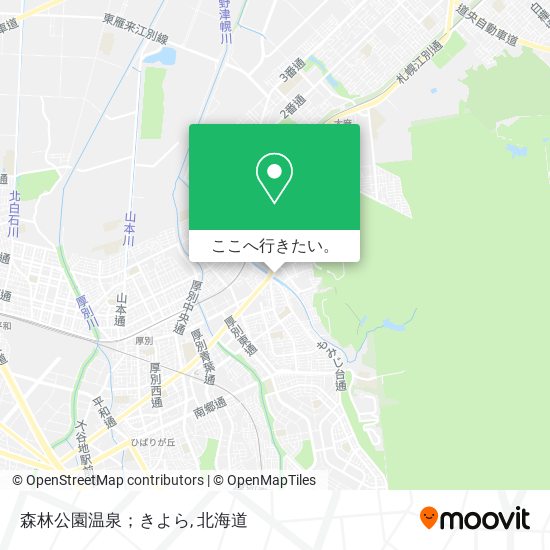 森林公園温泉；きよら地図