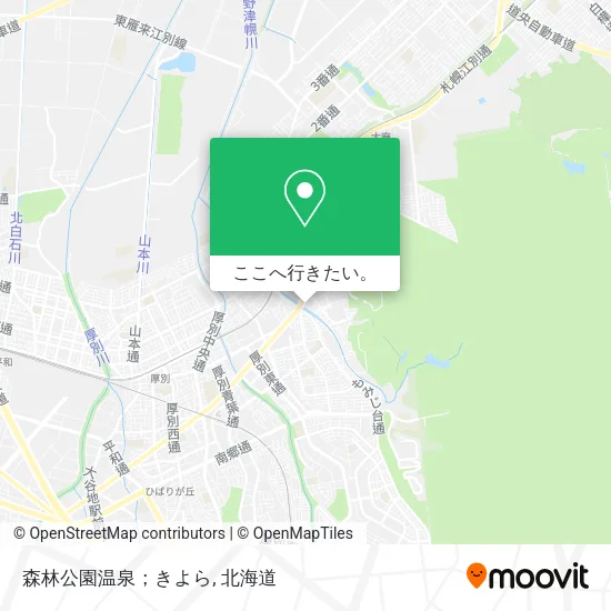 森林公園温泉；きよら地図