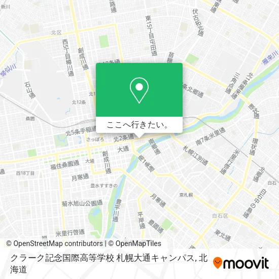 クラーク記念国際高等学校 札幌大通キャンパス地図