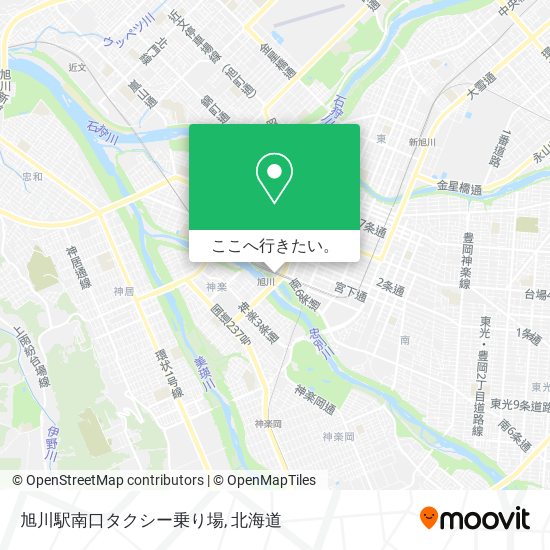 旭川駅南口タクシー乗り場地図