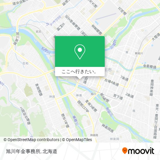 旭川年金事務所地図