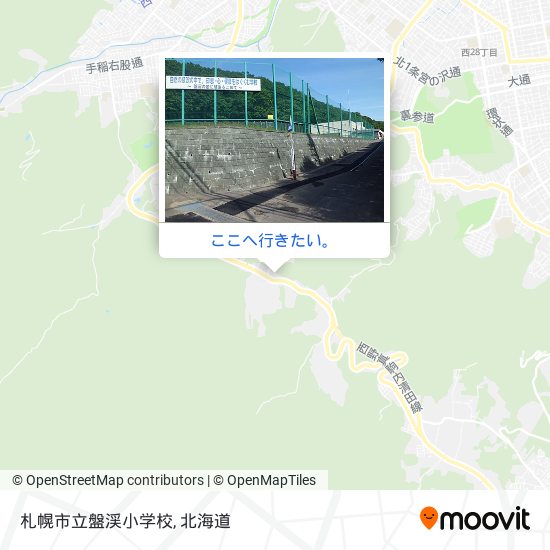 札幌市立盤渓小学校地図