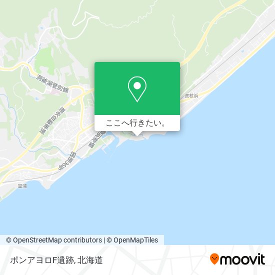ポンアヨロF遺跡地図