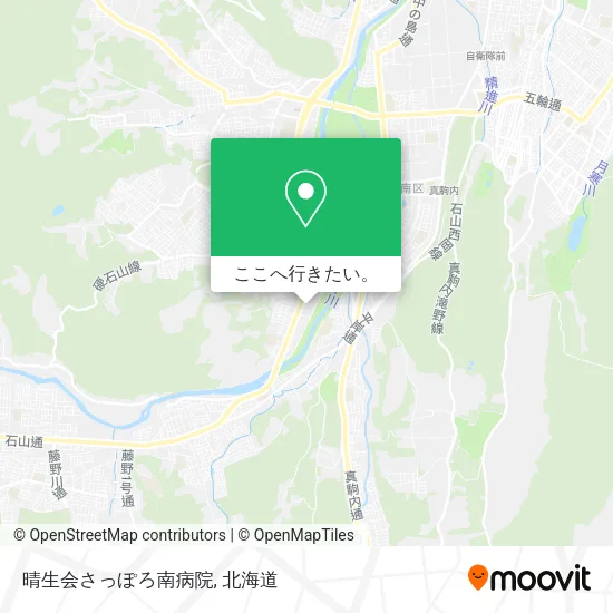 晴生会さっぽろ南病院地図