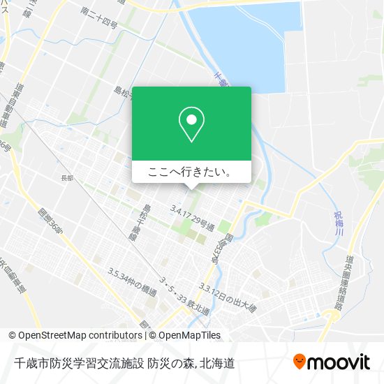 千歳市防災学習交流施設 防災の森地図