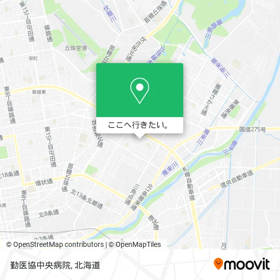 勤医協中央病院地図