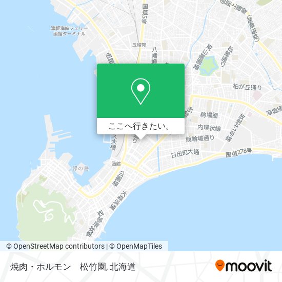 焼肉・ホルモン　松竹園地図