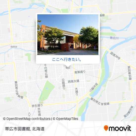 帯広市図書館地図