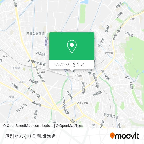 厚別どんぐり公園地図