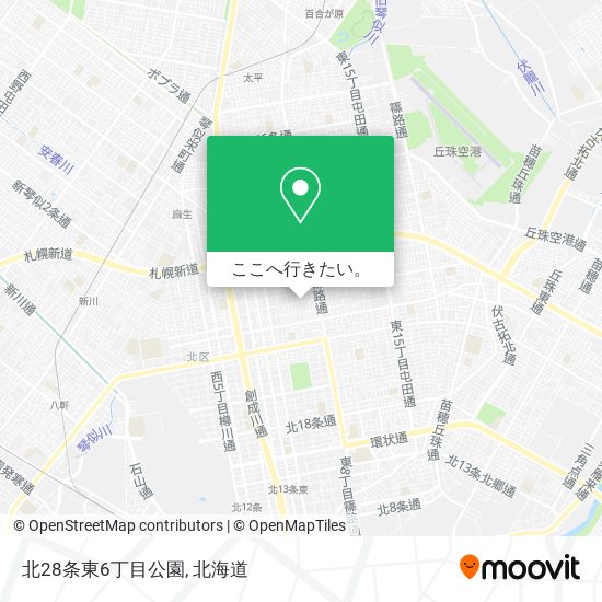 北28条東6丁目公園地図