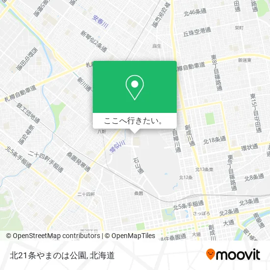 北21条やまのは公園地図