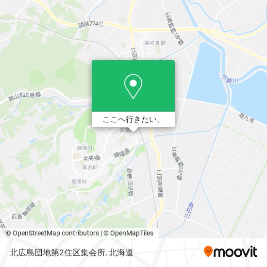 北広島団地第2住区集会所地図