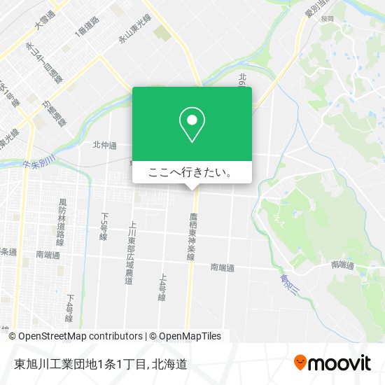 東旭川工業団地1条1丁目地図