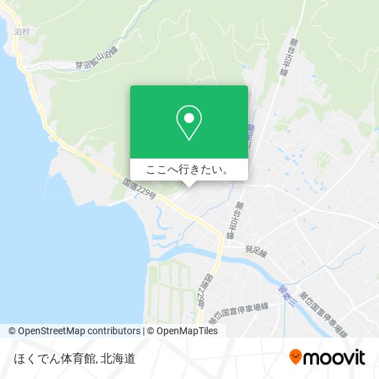 ほくでん体育館地図