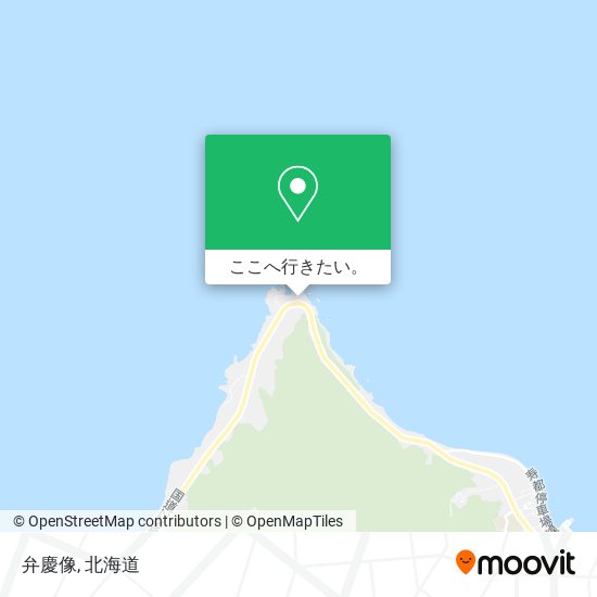 弁慶像地図
