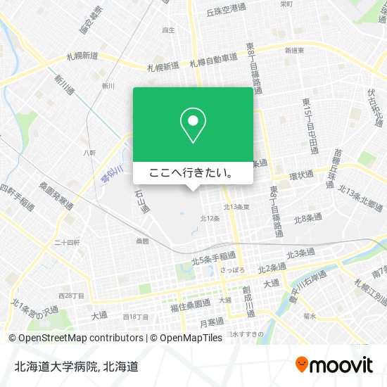 北海道大学病院地図