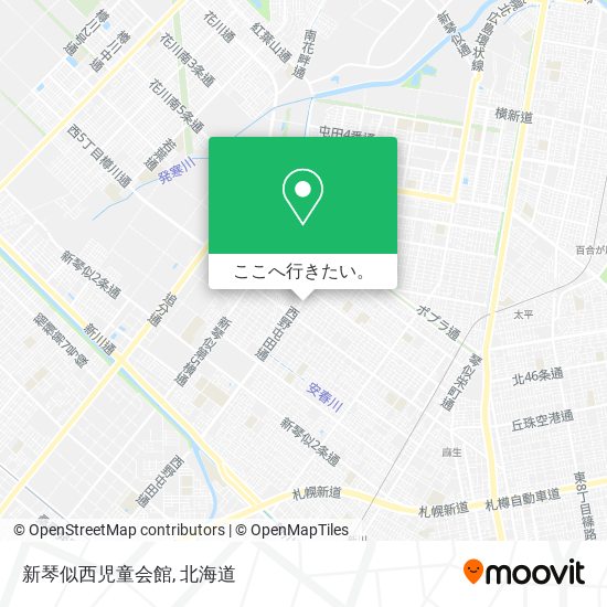 新琴似西児童会館地図