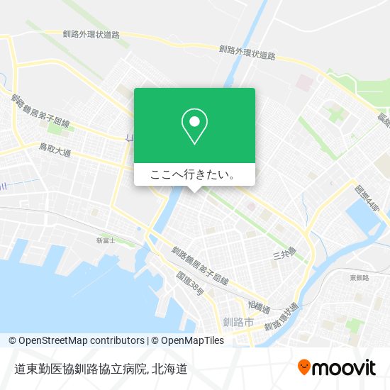 道東勤医協釧路協立病院地図